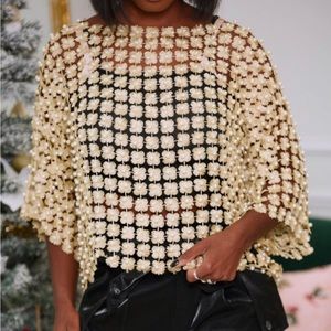 ✨ Gold Beaded/Pearl Top ✨ PERFECT ERAS TOUR TOP ✨